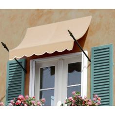 an image of a white awning over a window