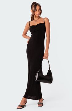 This ankle-skimming dress with a low-dipping back features a lightly ruched neckline and sheer skirt. 47" length Square neck Partially lined 95% polyester, 5% spandex Machine wash, dry flat Imported Open Back Maxi Dress, Sheer Skirt, Open Back Dress, Open Back Dresses, Dress Maxi, Back Dress, Nordstrom Dresses, Black Maxi Dress, Dress Backs