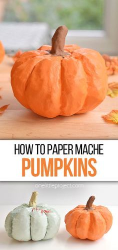 how to paper mache pumpkins