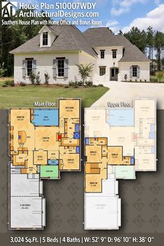 the floor plan for this house is very large and has lots of room to put in it