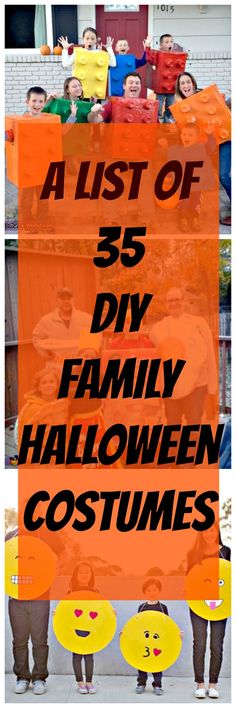 a list of 35 diy family halloween costumes