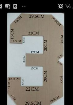 an image of the size and width of a piece of cardboard