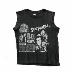 Punk Shirts, Punk Tops, Punk Tee, Png Clothes, Punk Shirt, Black Shirts, Sleeveless Tee, 인물 사진