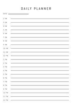 the daily planner is lined with lines