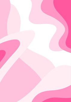 an abstract pink and white wallpaper with wavy lines on the bottom half of it