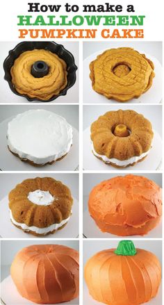 how to make a halloween pumpkin cake