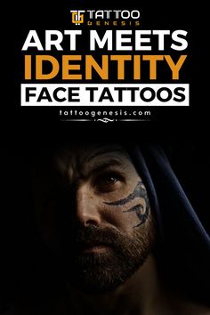 Here is a man with a tattoo on his face Star Face Tattoo, Face Tattoos, Tattoo Trends, Very Interesting, Symbolic Tattoos, Rock Stars, A Thing, Rappers, Body Art