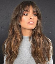 Bang Ideas, Bangs Wavy Hair, Hairstyle Idea, Fall Hair Trends, Spring Hair Color, Trendy Hairstyle, Beautiful Hair Color, Curly Hair With Bangs