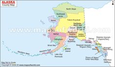 map of alaska showing major cities and towns