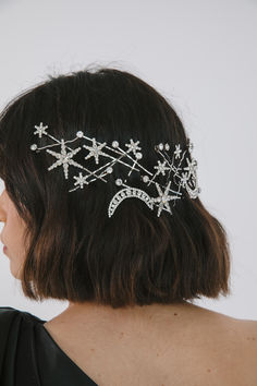 Jennifer Behr Supernova Bobby Pin Set Bridal Styling, Julia Berolzheimer, Jennifer Behr, Bobby Pin, Make Me Up, Crystal Stars, The Cosmos, Autumn Garden, Styling Ideas