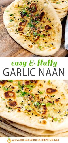 homemade garlic naan is an easy and tasty appetizer