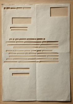 a piece of paper that has been cut into squares