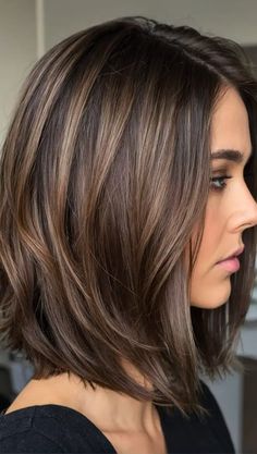 Brunette Hair With Highlights, Brown Hair Balayage, Hair Affair, Short Hair Color, Brown Hair With Highlights, Summer Hair Color