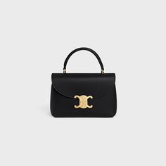 TEEN NINO BAG IN SHINY CALFSKIN - BLACK | CELINE Timeless Gold Bag, Timeless Gold Bag With Handles, High-end Gold Crossbody Satchel, Essential Bag, New Sneakers, Big Bags, Chain Bags, Small Leather Goods, Designer Bags