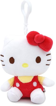 a hello kitty stuffed animal on a white background