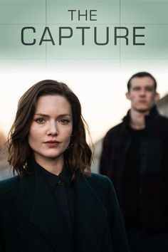 the capture movie poster with two people standing next to each other