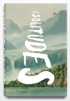 a book cover with an image of mountains in the background