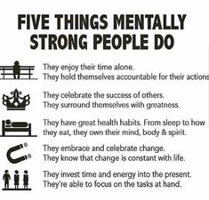 Mentally Strong People, The Success Club, Quotes Mind, Mindset Growth, Success Habits, Mentally Strong, Quotes Thoughts, Mental Strength, Health Habits