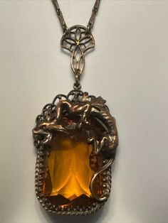 Antique Vintage Victorian Brass Amber Glass Crystal 22" Necklace Serpent Dragon | eBay Serpent Dragon, French Victorian, Antique Jewelry Necklace, Wedding Rituals, Luxury Necklace, Waist Chain, Vintage Victorian, Victorian Jewelry, Dream Jewelry