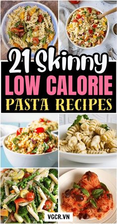 If you are struggling to follow your diet for weight loss these incredible low calorie pasta recipes will help you. You can easily lower your calorie intake when you have these healthy and delicious skinny pasta recipes.rn Low Cal Pasta Recipes, Low Calorie Pasta Salad, Diet Pasta Recipes, Low Calorie Dinner Recipes, Low Calorie Pasta Recipes, Diet Pasta, Low Calorie Pasta, Pasta Calories, Low Calorie Recipes Dinner