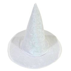 Our handmade Witch or Wizard Costume hat is perfect for your next, event, holiday, play or costume. Each hat is handmade with crushed panne fabric and lined with oxford fabric and felt. This hat fits kids to adults measuring 13.5 inches wide and 13 inches tall.  * Ready to ship in 1-3 days * Available in multiple colors  * Matching Capes available in our storefront * Handmade in the USA SHIPPING: Take advantage of our Flat Rate $4.95 shipping on all orders in the United States. Free shipping on orders of $35 or more! This product will be ready to ship within 1-3 business days of your order via USPS first class mail. Need it sooner? Upgrade your shipping to priority mail (2-3 day shipping in the United States) or ask about pricing for express shipping.  ABOUT US: Teatots Party Planning is a White Witch Hat, Wizard Costume, Colors Matching, Hat Fits, White Witch, Beautiful Costumes, Costume Hats, Childrens Party, Oxford Fabric