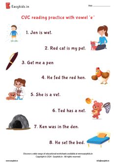 the worksheet for reading practice with words and pictures on it, including an image of