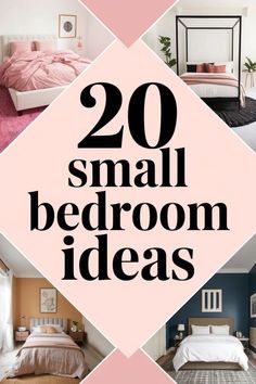 the top 20 small bedroom ideas to make your home look like it's on sale