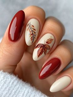 Fall Nail Inspo 2024 Almond, Autumn Nails Brown, Fall Thanksgiving Nails, Vegetable Pictures, Polish Design, Green Nail Designs