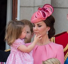 the duke and princess of cambridge with their children at troop's annual parade in london