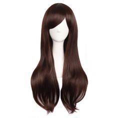 PRICES MAY VARY. 100% Brand New & 100% High temperature fiber All wigs will shed slightly especially when you wear for the first time, which is normal. Colors may vary slightly depending on your personal computer or cellphone monitor settings. We do try our best to accurately represent colors on all of our products. About The Style: All wigs are trimmed by hand, so the hairstyle may go slightly difference from different batch, you can style this wig base on your need. wig Cap Size: The maximum c Curly Hair Ends, Curly Hair Cosplay, Bangs Long Curly Hair, Bangs Long, Wig Party, Long Curly Wig, Side Bangs, Wigs Online, Full Wigs