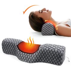 PRICES MAY VARY. 【 Relieve Neck Pain and Stiff 】 This heated cervical pillow is used to help relieve neck pain, headaches, migraines, and stiff neck. Heated neck pillow can give us cervical neck pain relief, neck pillows for pain relief sleeping give you a cervical neck traction support while giving you a heat and magnetic, cervical pillow make your cervical spine regain to a healthy curvature and alignment. Suitable for the elderly, students, IT staff. 【 Ergonomic Design Neck Pillow 】 The cervi Occipital Neuralgia Relief, Stiff Neck Relief, Occipital Neuralgia, Neck Stretcher, Pillow For Bed, Neck Traction, Neck Roll Pillow, Contour Design, Cervical Pillow