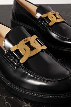 Tods Shoes, Embellished Shoes, Patent Leather Loafers, Suede Loafers, Penny Loafers, Leather Care, Formal Shoes, Leather Loafers, Loafers For Women