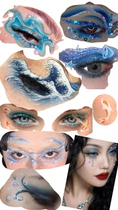 Unconventional Makeup, Themed Makeup, Makeup Drawing, Lip Makeup Tutorial, Swag Makeup, Cool Makeup Looks, Fairy Makeup