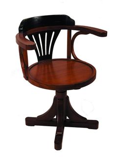 Authentic Models Americas Office Furniture Authentic Models Americas Purser's Chair, Black & Honey Cottage Desk, Nautical Furniture, Best Office Chair, Cottages And Bungalows, Authentic Models, Black Honey, Iron Hardware, Single Chair, Office Desk Chair