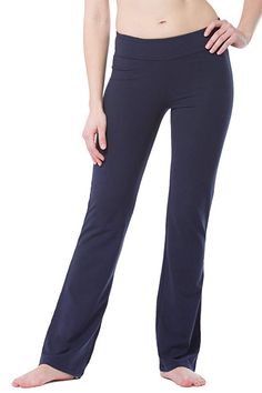 Amazon.com : Fishers Finery Women's Ecofabric Classic Bootleg Yoga Pant; Athletic Casual Pant : Sports & Outdoors Everyday Yoga, Laundry Time, Casual Pant, Athleisure Women, Soft Pants, Yoga Pant, Wide Waistband, Womens Activewear, Yoga Pants