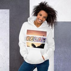 reLAX Hoodie (Blue) Summer Dreaming, White Camo, Red Hoodie