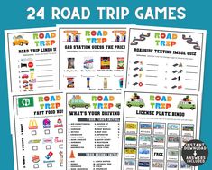 road trip games for kids to practice their driving skills and learn how to read them