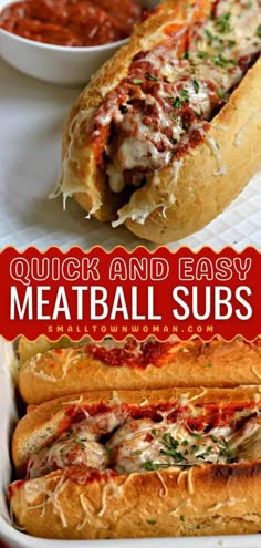 meatball subs with fresh homemade beef meatballs