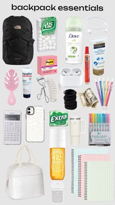 High School Essentials, Preppy Backpack, School Preparation