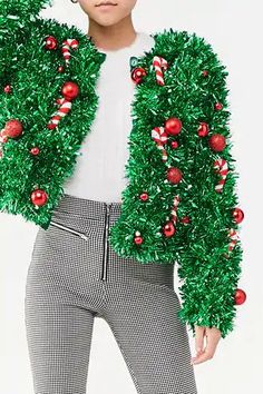 Homemade Ugly Christmas Sweater, Ugly Christmas Sweater Diy Funny, Christmas Costumes Women, Xmas Sweaters, Garland Design