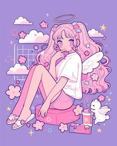 Rosie Core, Colorful Pfp, Alter Art, Girly Art Illustrations, Concept Art Drawing, Kawaii Doodles, Style Pink, Kawaii Wallpaper, Creepy Cute