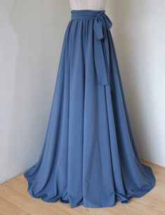 Dusty blue adult floor length adlut chiffon skirt,full length women wedding  skirt, bridesmaid dress Floor-length Maxi Skirt For Bridesmaids, Flowy Floor-length Maxi Skirt For Bridesmaid, Bridesmaid Floor-length Flowy Maxi Skirt, Floor-length Bridesmaid Maxi Skirt, Blue Wedding Dress With Sashes, Blue Full Skirt Dress For Wedding, Flowy Floor-length Bridesmaid Dress, Floor-length Maxi Skirt For Prom, Blue Long Tulle Skirt Dresses