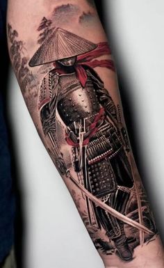 Samurai Tattoo Sleeve, Quarter Sleeve Tattoos, Dad Tattoo