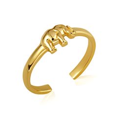 Description: 14k Gold Good Luck Elephant Wildlife Toe Or Knuckle Ring - Adjustable Item No.: S388 Metal Type: 14k Gold (Also Available In 10k Or Sterling Silver) Metal Color: Yellow Gold Or White Gold Or Rose Gold Measurement: 1.6 Grams Width: 2mm Brand New Made To Order, Might Take 3-5 Days To Ship Unique Yellow Nickel-free Jewelry, Elephant Hair Ring Gold, Adjustable Nickel-free Gold Toe Rings, Elephant Tail Bracelet Gold, Gold Factory, Good Luck Elephant, Gold Bird-shaped Nickel-free Jewelry, Shine Jewelry, Knuckle Ring