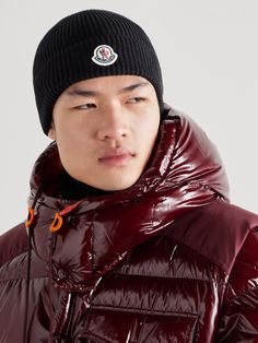 Moncler's beanie is knitted using a brioche stitching technique, a type of ribbing that's defined by its heightened texture. It's made from cotton and appliquéd with a signature logo on the folded cuff. Moncler Beanie, Beanie For Men, Moncler Logo, Cotton Beanie, Stitching Techniques, Mens Beanie, A Signature, Style Aesthetic, Signature Logo