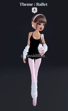 #dresstoimpress #dti #ballerina #halloween Dti Outfit Idea Theme Ballerina, Dti Ballerina., Dti Outfit Inspo Halloween, Dti Ballet Dancer, Dti Theme Ballerina, Dti Codes Halloween, Ballerina Dti Outfit, Ballerina Outfit Dress To Impress, Dress To Impress Ballerina Theme