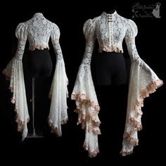 Art Nouveau Fashion, Mode Steampunk, Big Sleeves, 가을 패션, Fantasy Clothing, Steampunk Fashion, Fantasy Fashion, Costume Design