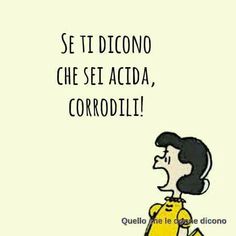 a cartoon drawing of a woman in yellow with the caption'se diccino che set acida, corrodilii '