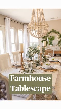 a dining room table set with place settings