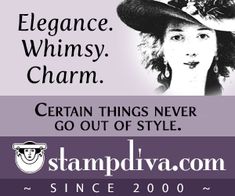 a woman wearing a hat with the words elegance whimsy charm certain things never go out of style